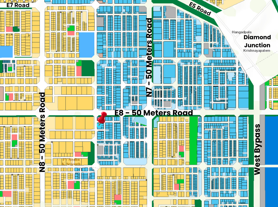 1250 Sq yards commercial plot for sale in Mandadam