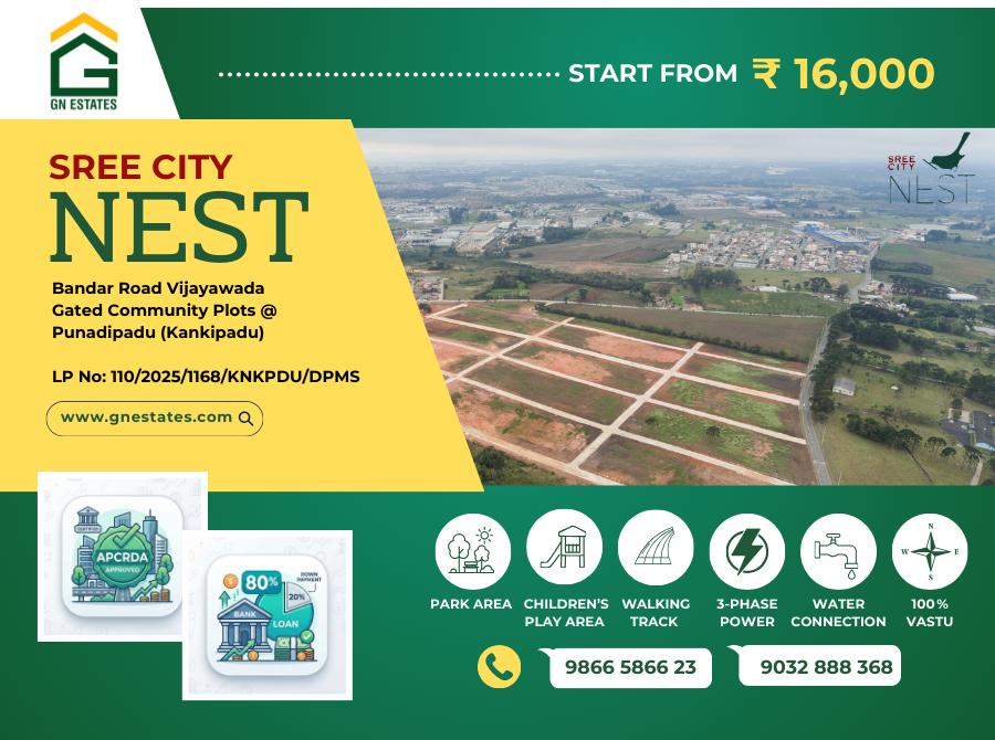 CRDA Approved Plots at Kankipadu and CRDA Approved Plots at Punadipadu