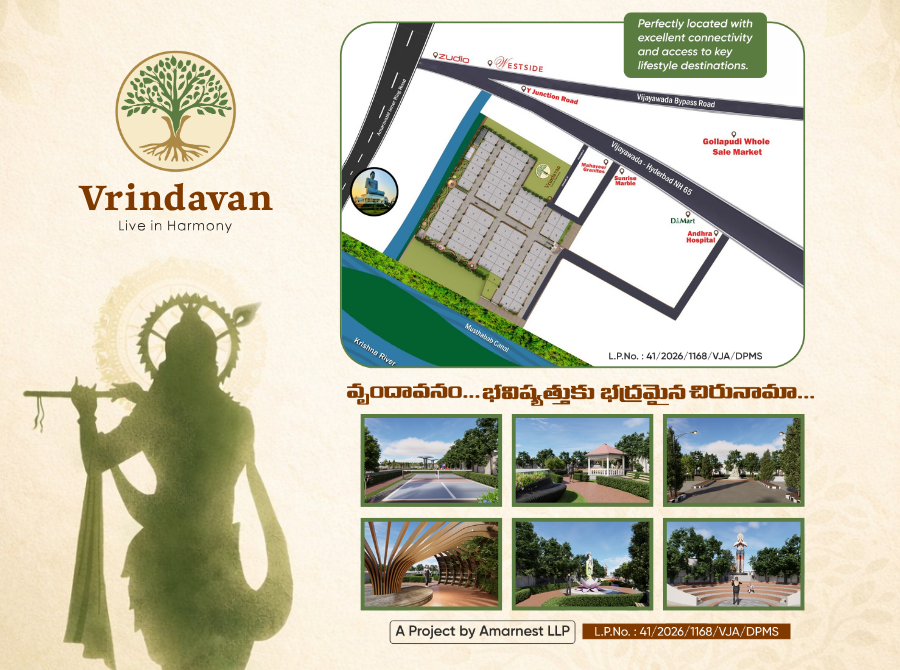 Villa Plots in Gollapudi - Vrindavan Gated Community Gollapudi