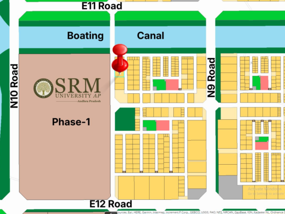 2000 Sq Yards Residential Plot Near SRM University Amaravati with dual road access