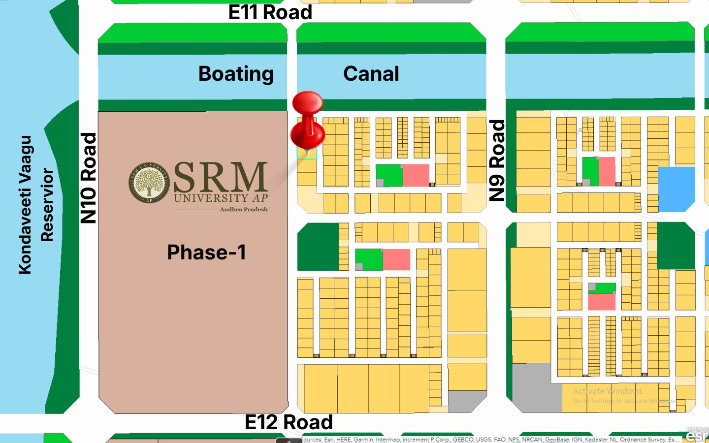 2000 Sq Yards Residential Plot Near SRM University Amaravati with dual road access