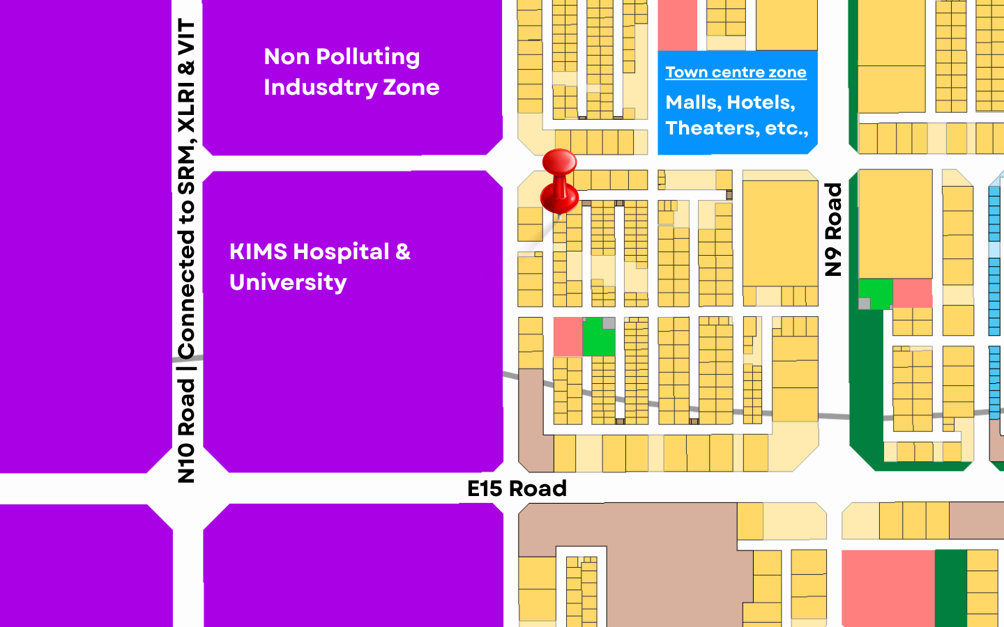 450 sq yards west facing residential plot for sale in Nidamarru