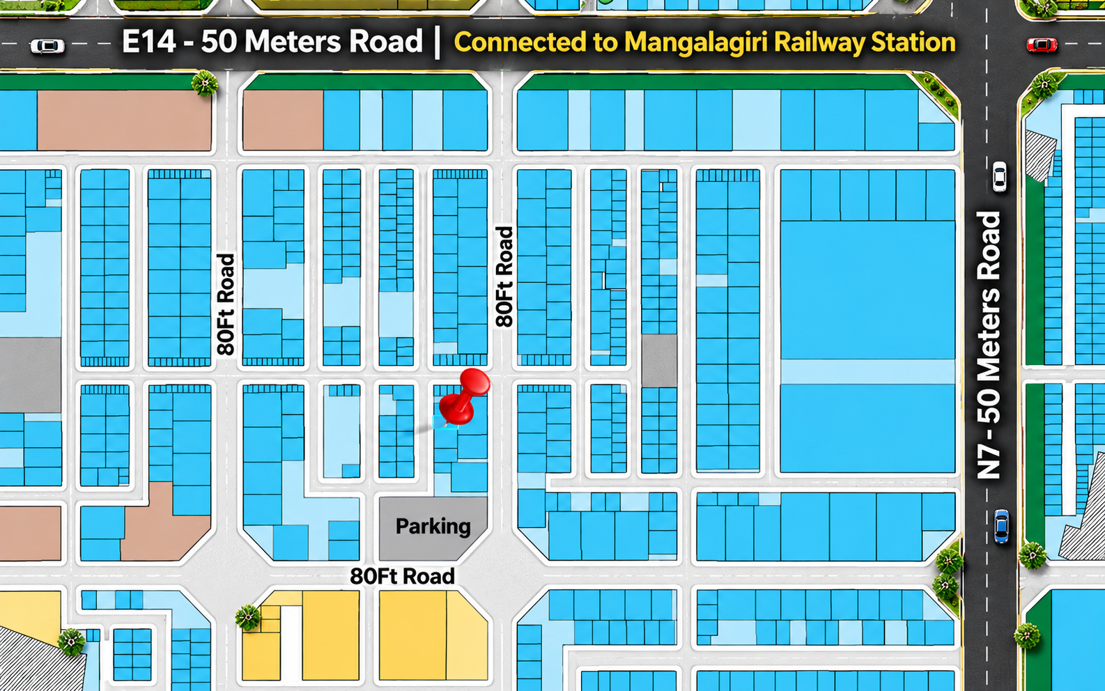 270 Sq Yards Commercial Plot in Nidamarru